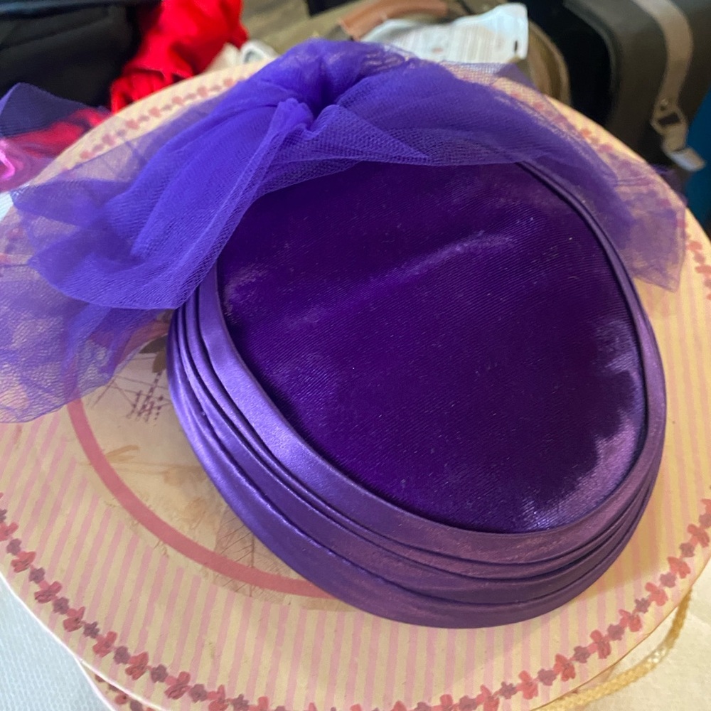 Elegant Purple Velvet Women's Hat
